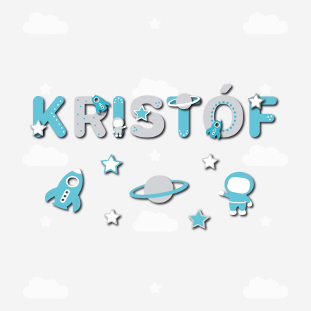 Névtábla- űrutazás